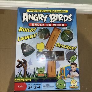 Angry Birds Knock On Wood Board Game Mattel 2010 - 100% Complete